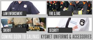 Kysmet Uniforms & Accessories, Coming Soon