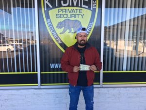 Man receiving tickets to special event